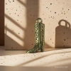 Wholesale of golden cowboy boot pendant accessories in the vintage jewelry world Specification image